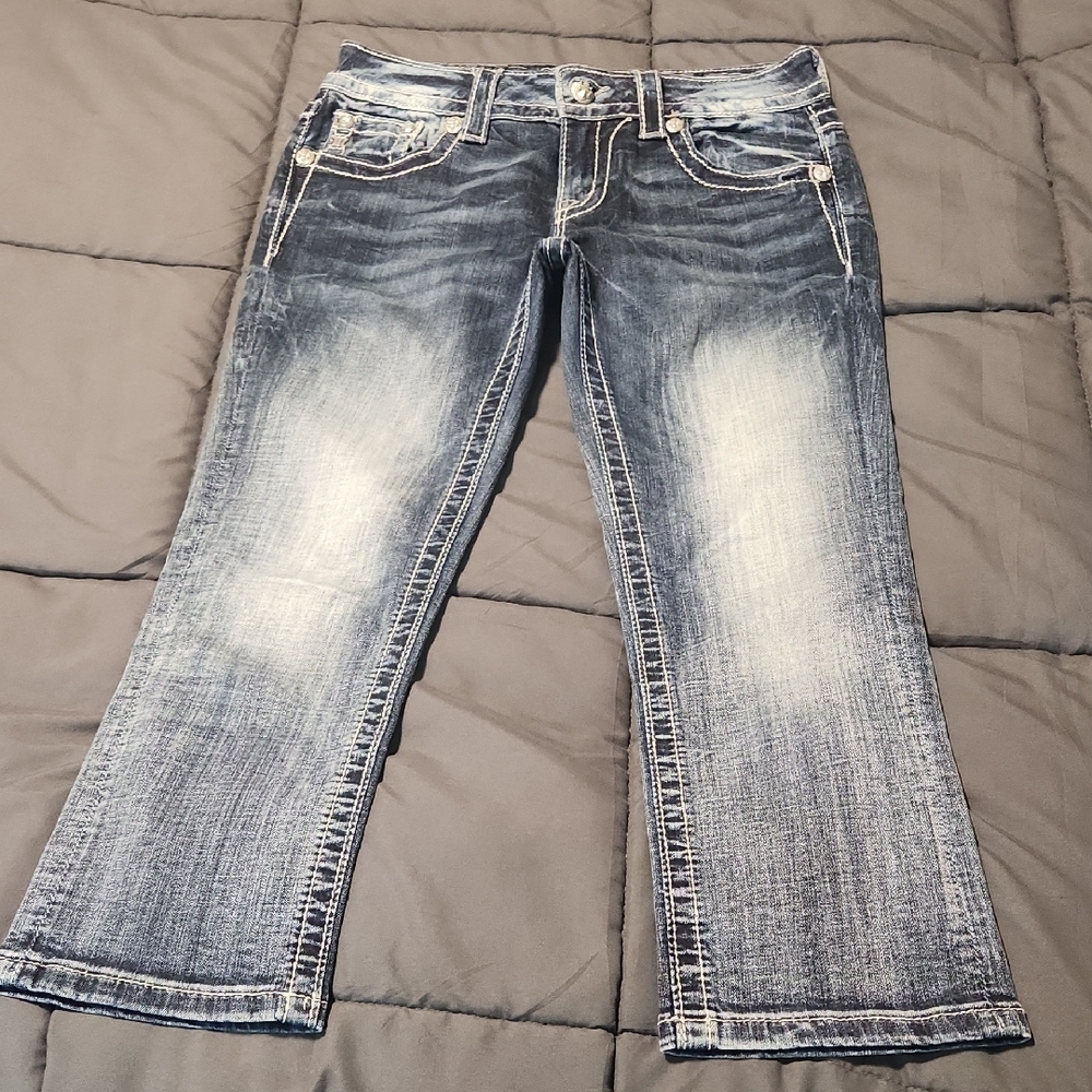 Miss Me Faded Blue Boot Cut Jeans